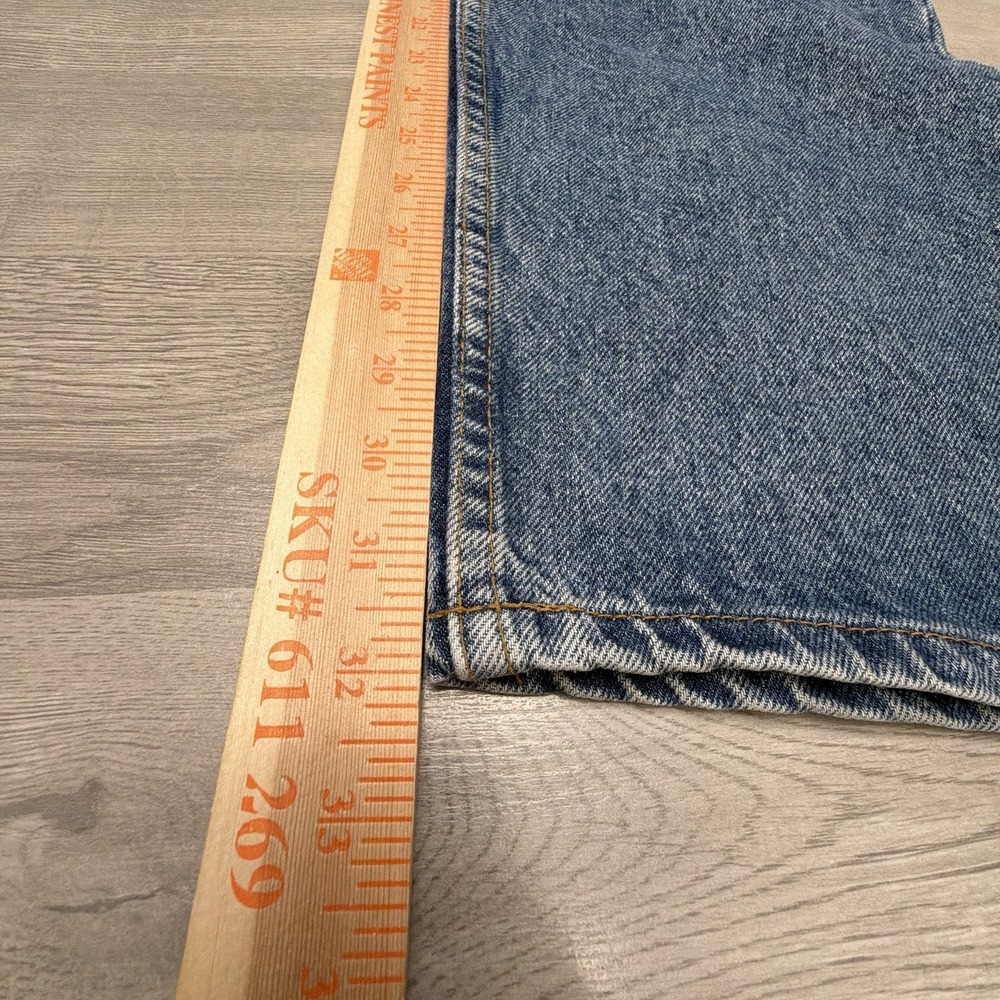 Vintage Levi's 550 Orange Tab Jeans Mens 35x32 USA Relaxed Tapered Medium Wash - Picture 12 of 14